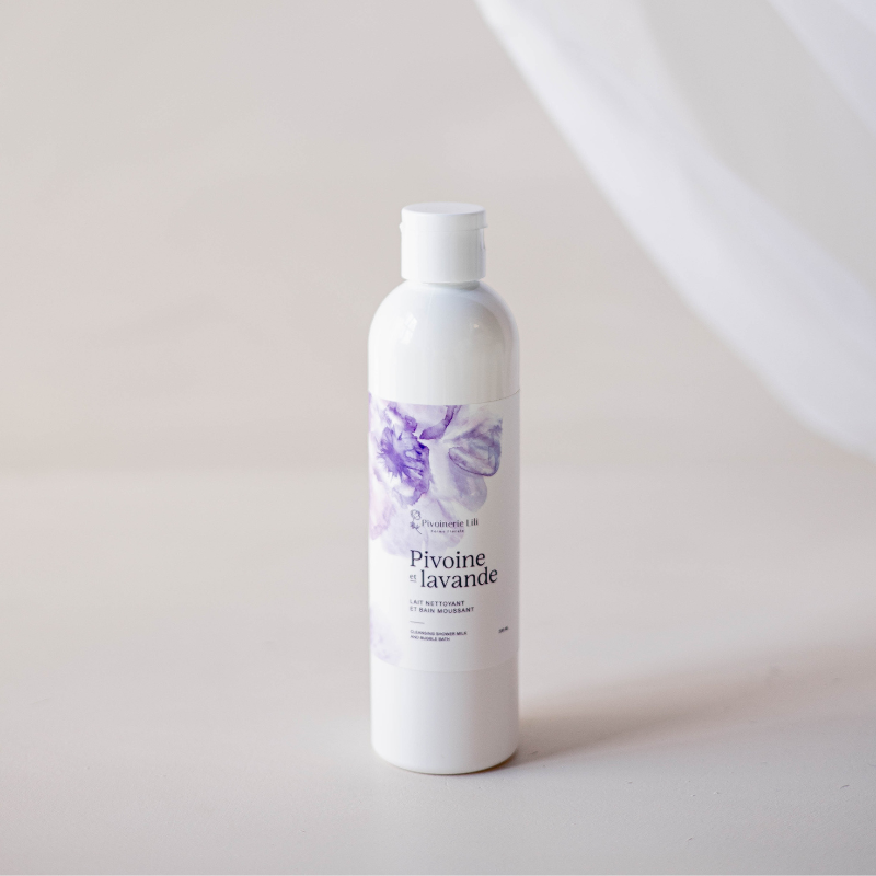 Lait Nettoyant et Bain Moussant - Pivoine & Lavande