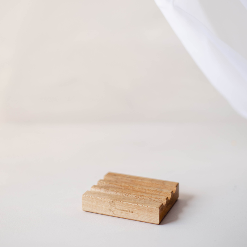 Handmade wooden soap dish