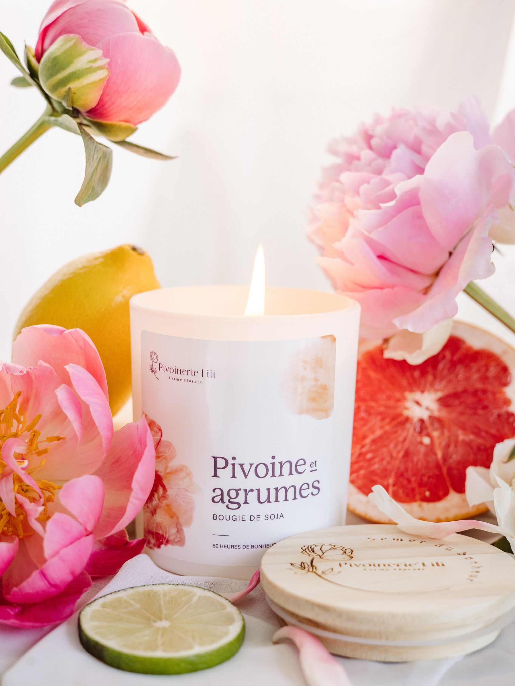 Bougie - Pivoine & Agrumes