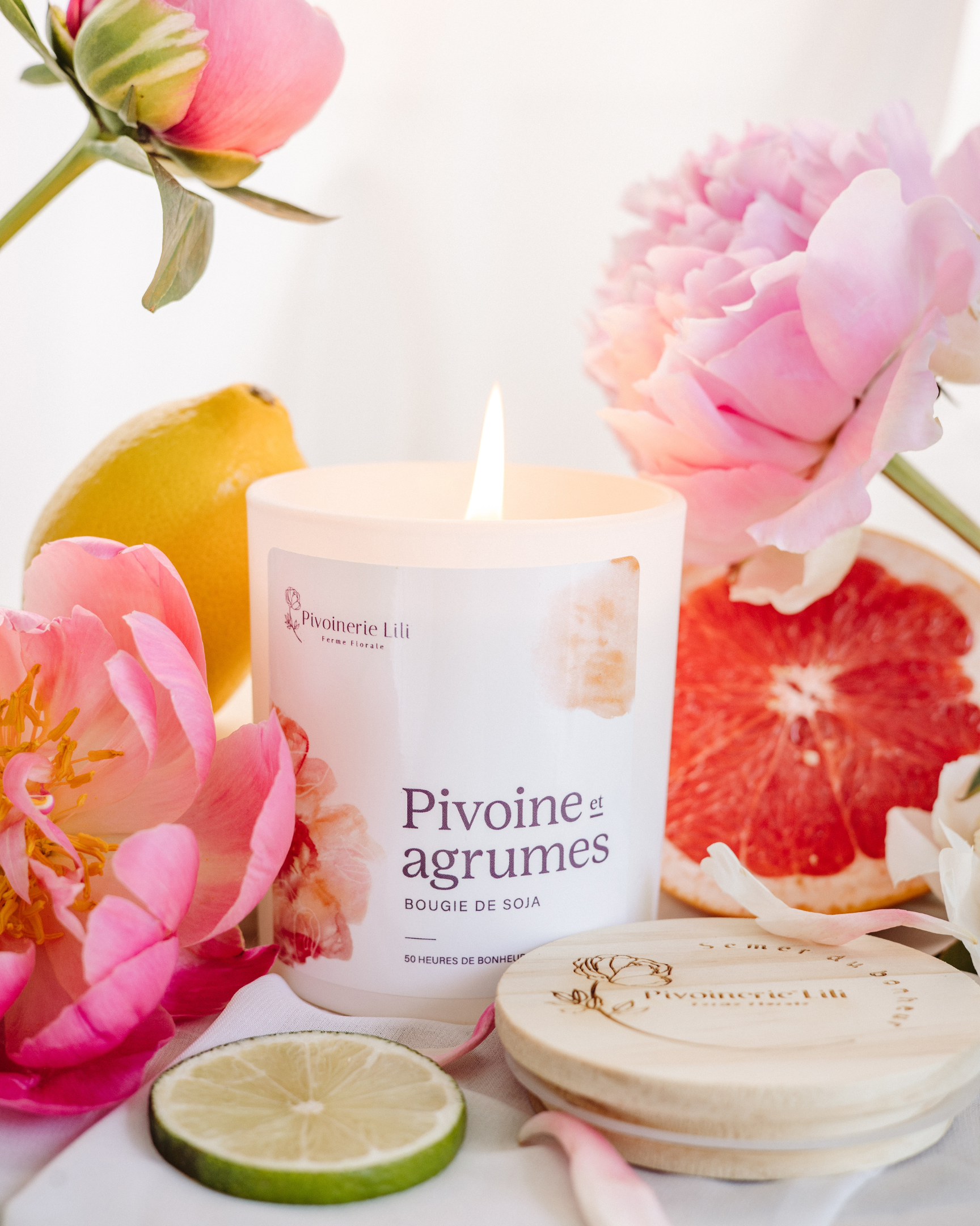Bougie - Pivoine & Agrumes