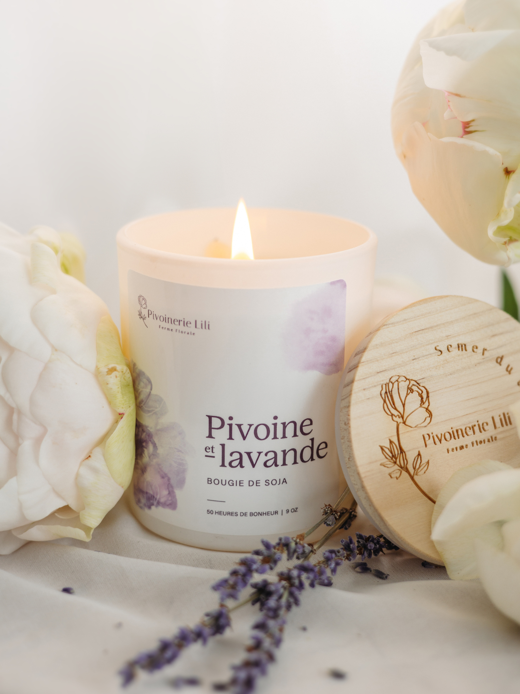 Bougie - Pivoine & Lavande