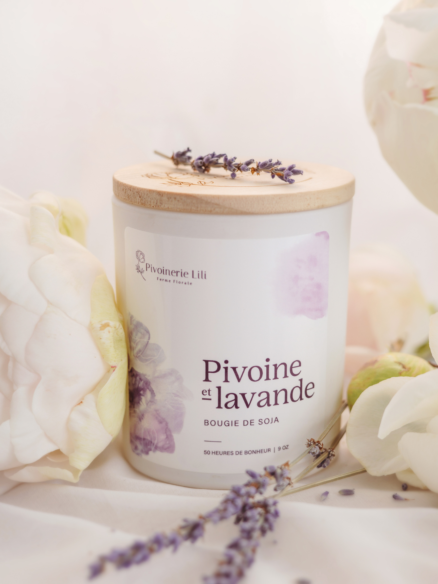 Bougie - Pivoine & Lavande