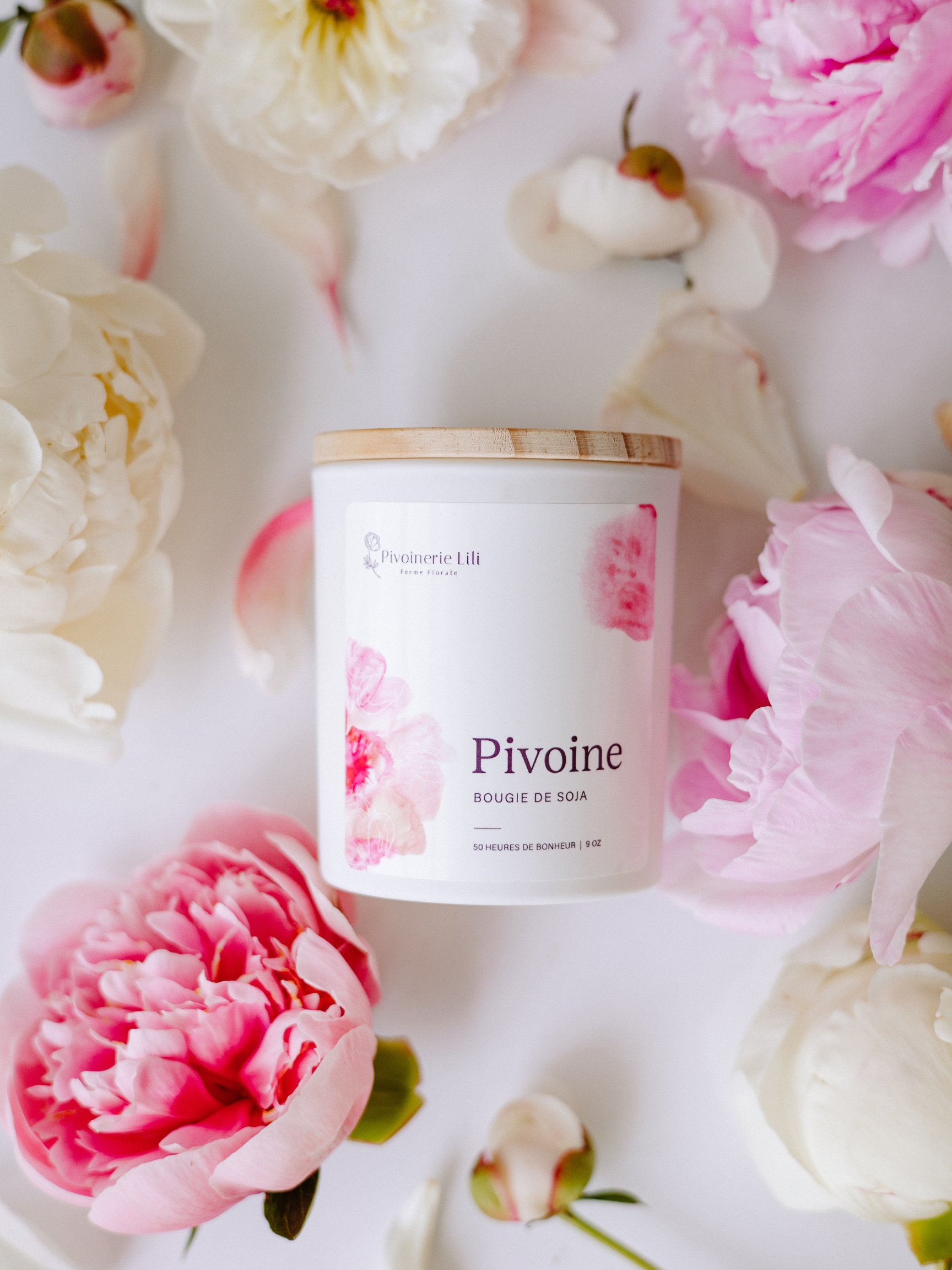 Bougie - Pivoine