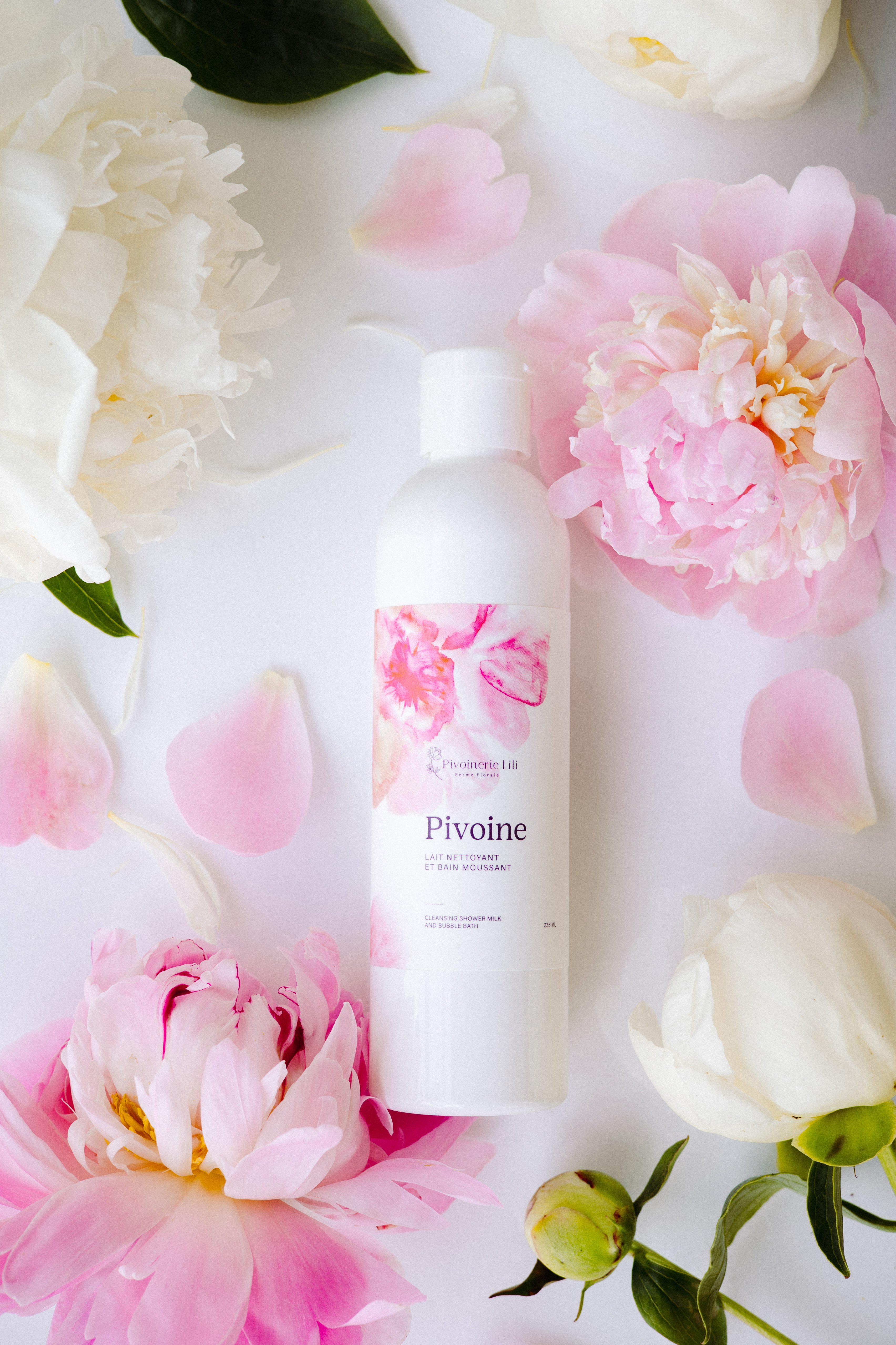 Lait Nettoyant et Bain Moussant - Pivoine
