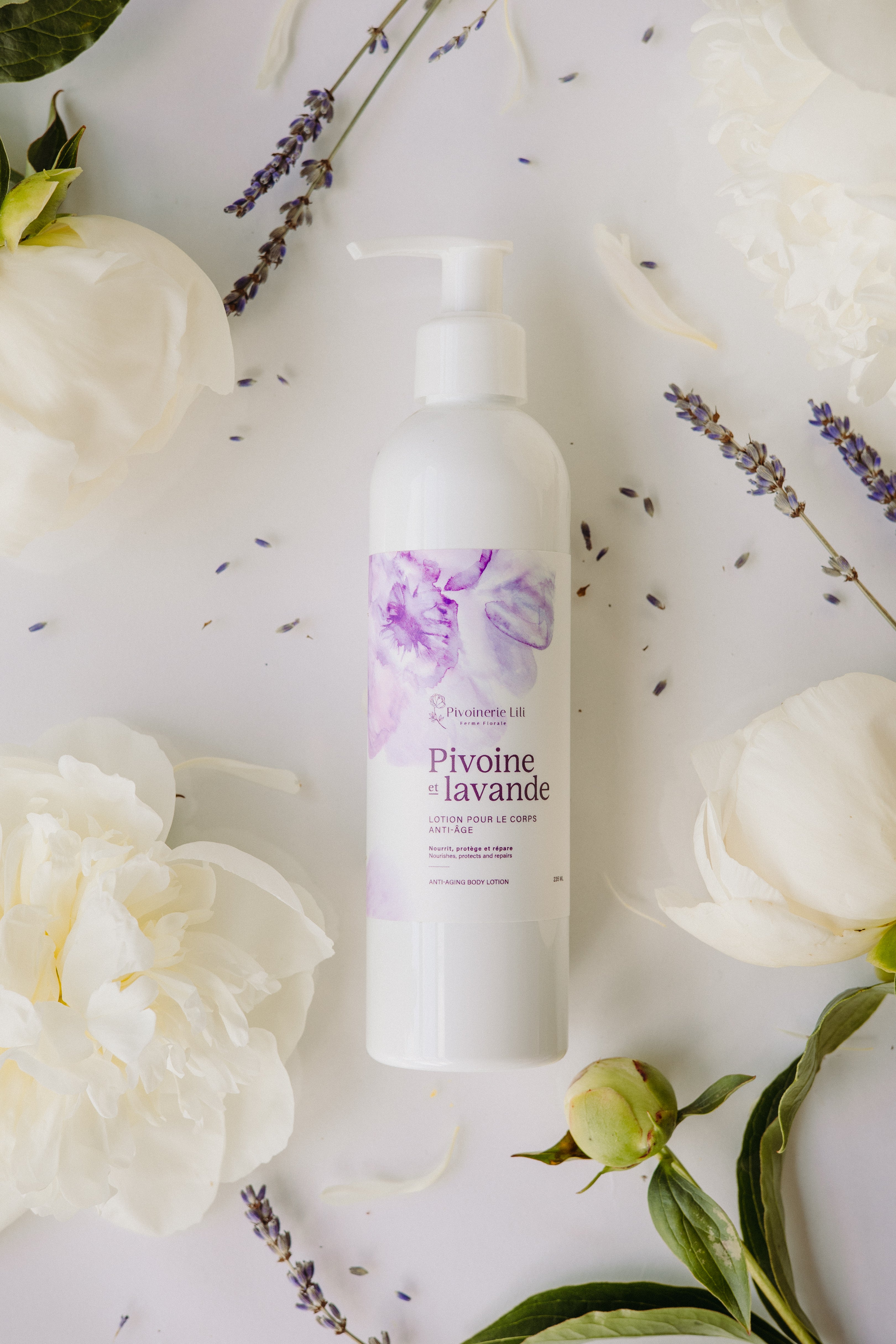 Lotion pour le corps anti-âge – Pivoine & lavande