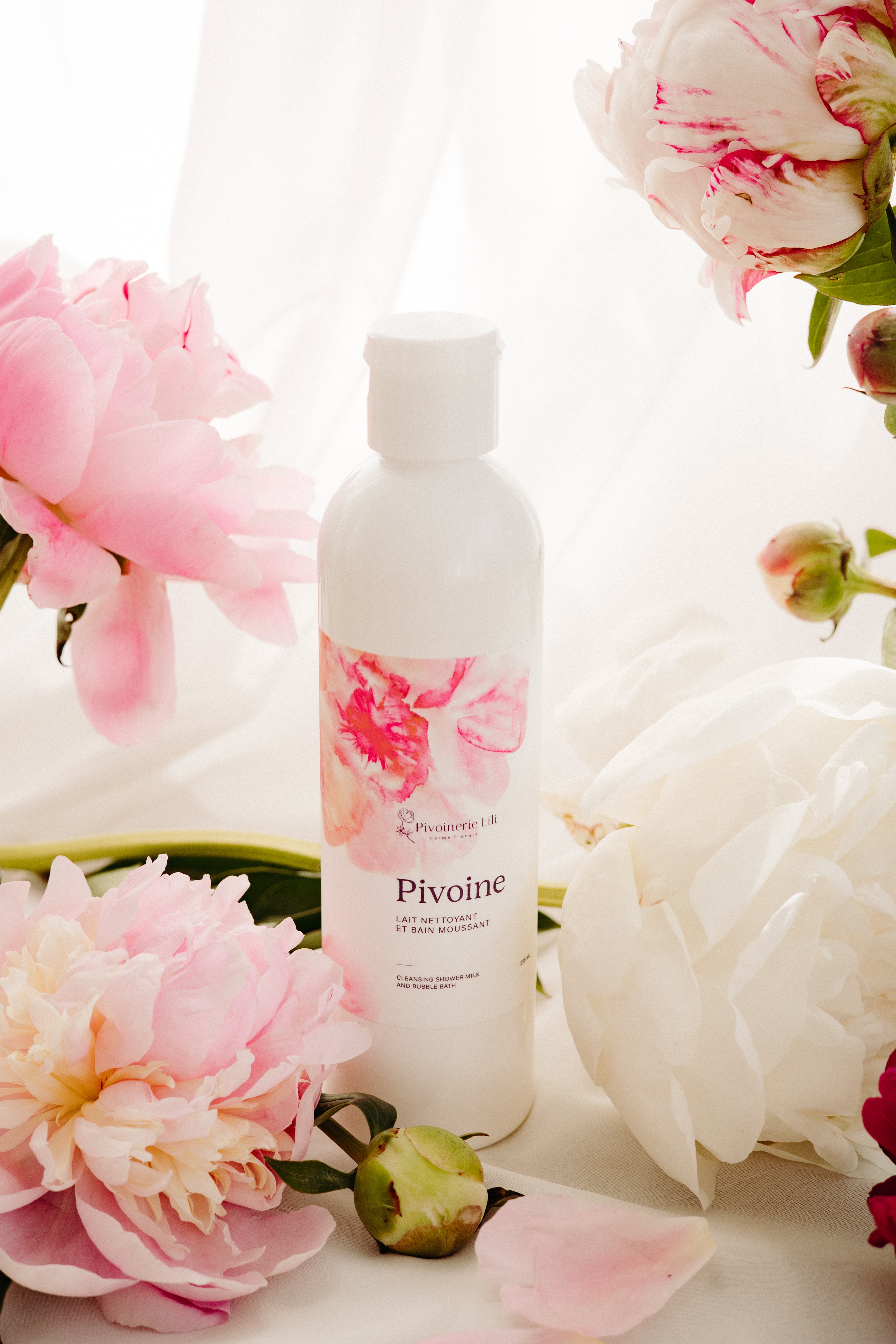 Lait Nettoyant et Bain Moussant - Pivoine