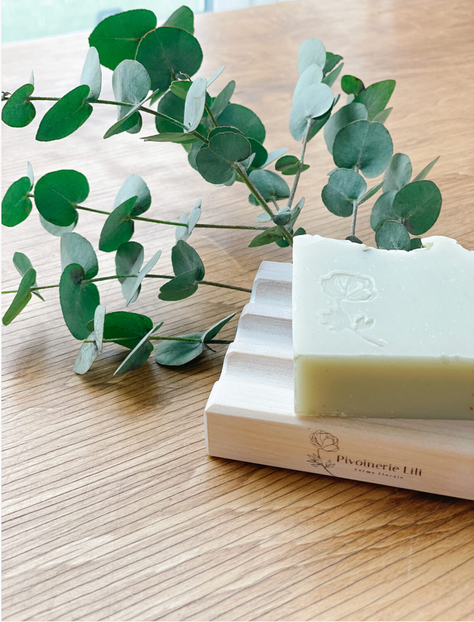 Porte-savon artisanal en bois