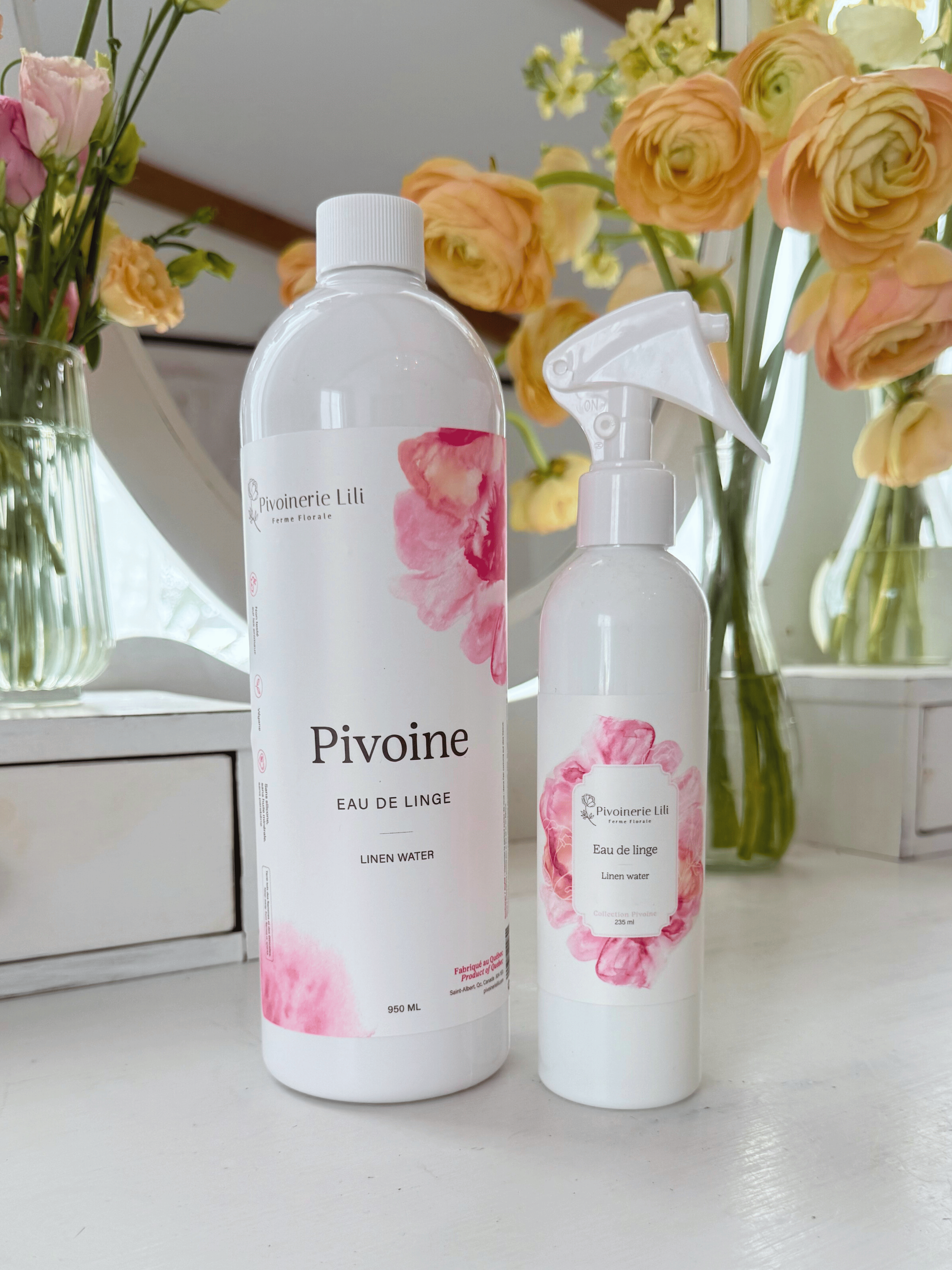 Duo - Eau de linge - Pivoinerie Lili - Pivoine