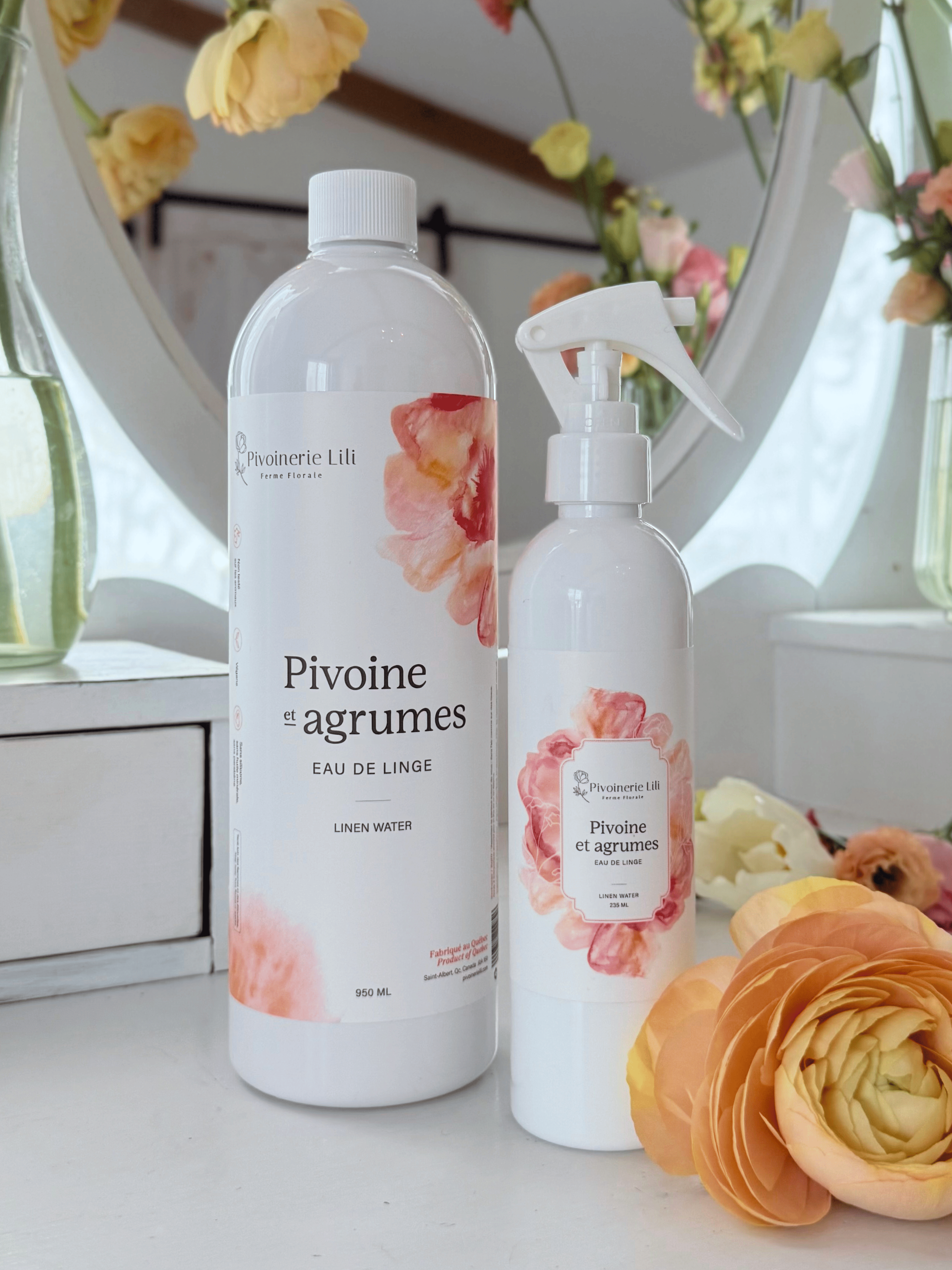 Duo - Eau de linge - Pivoinerie Lili - Pivoine et agrumes