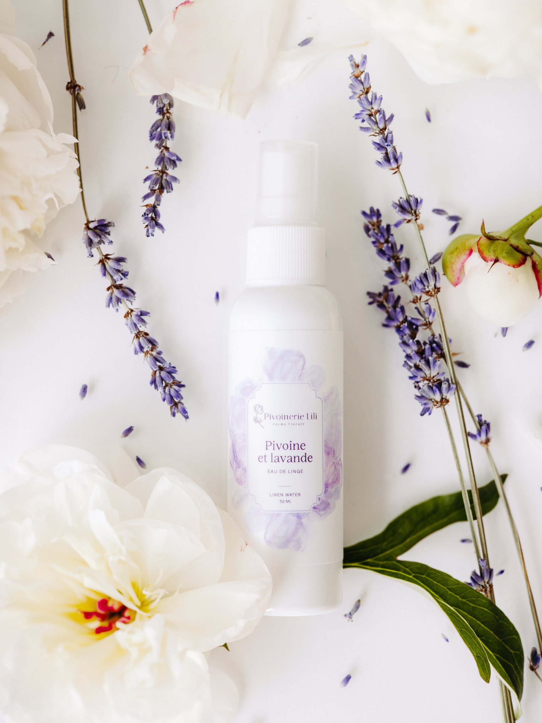 Eau de linge – Pivoine & Lavande