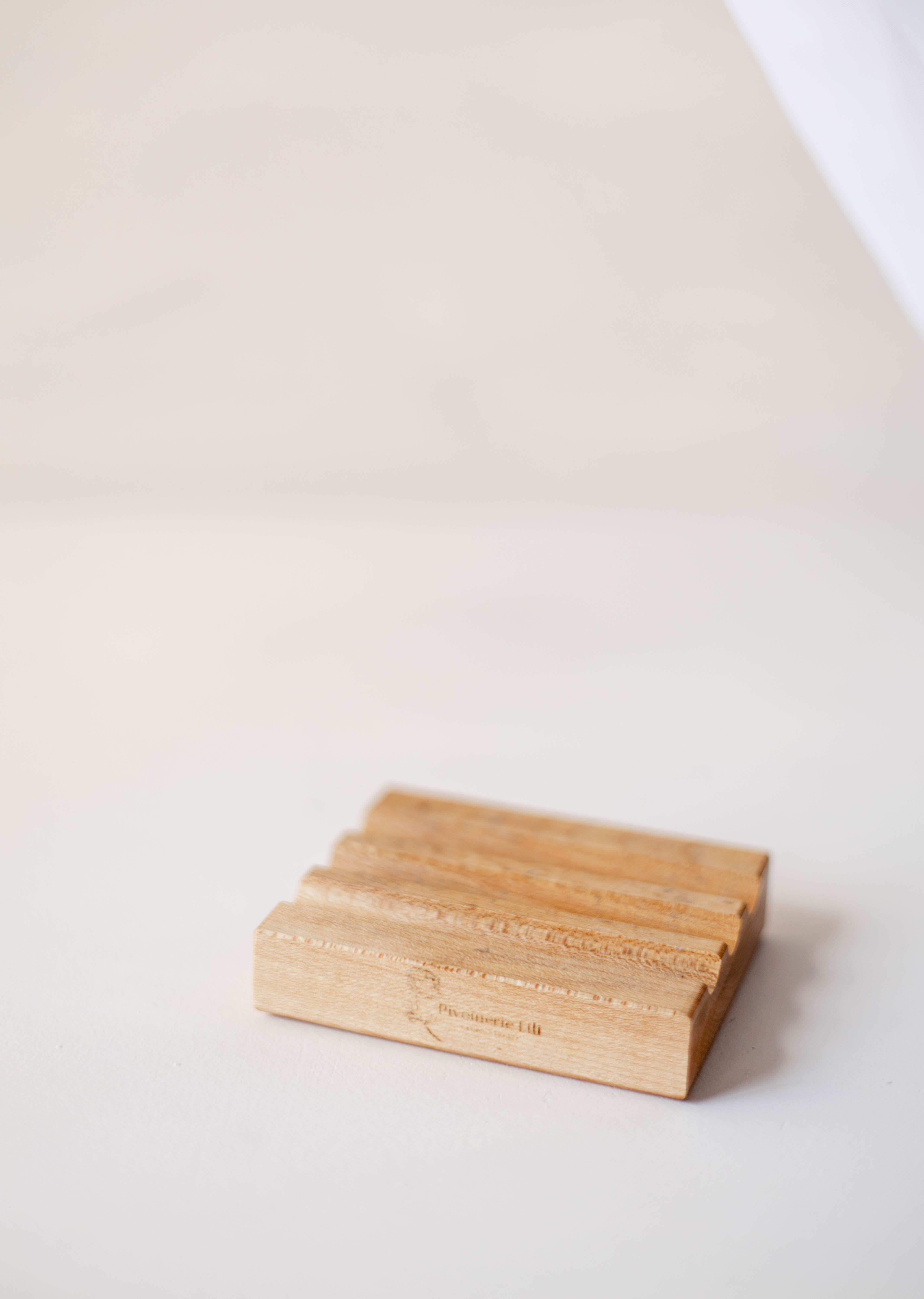 Porte-savon artisanal en bois