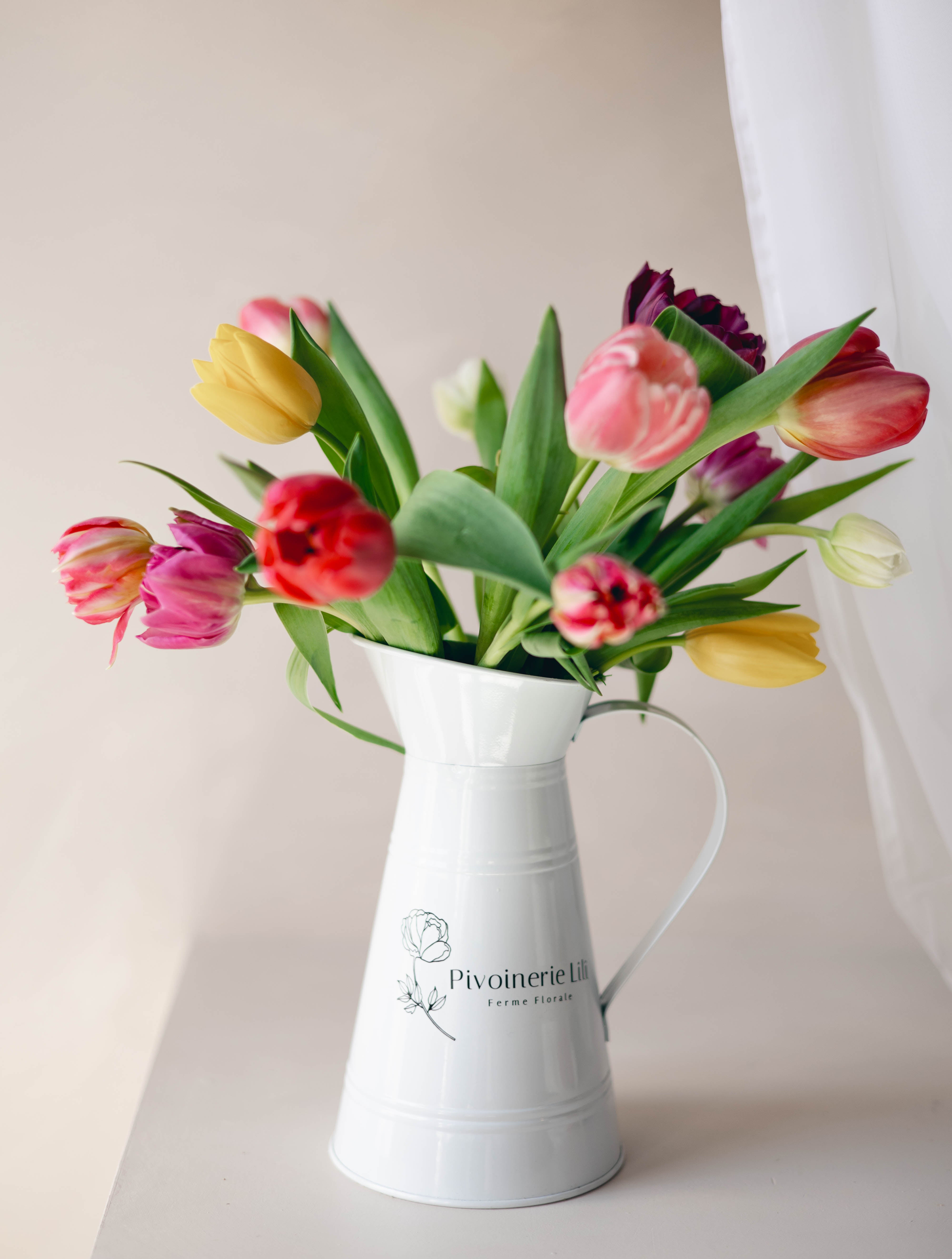 Bouquets de tulipes pour la Fête des Mères (ramassage à la ferme)
