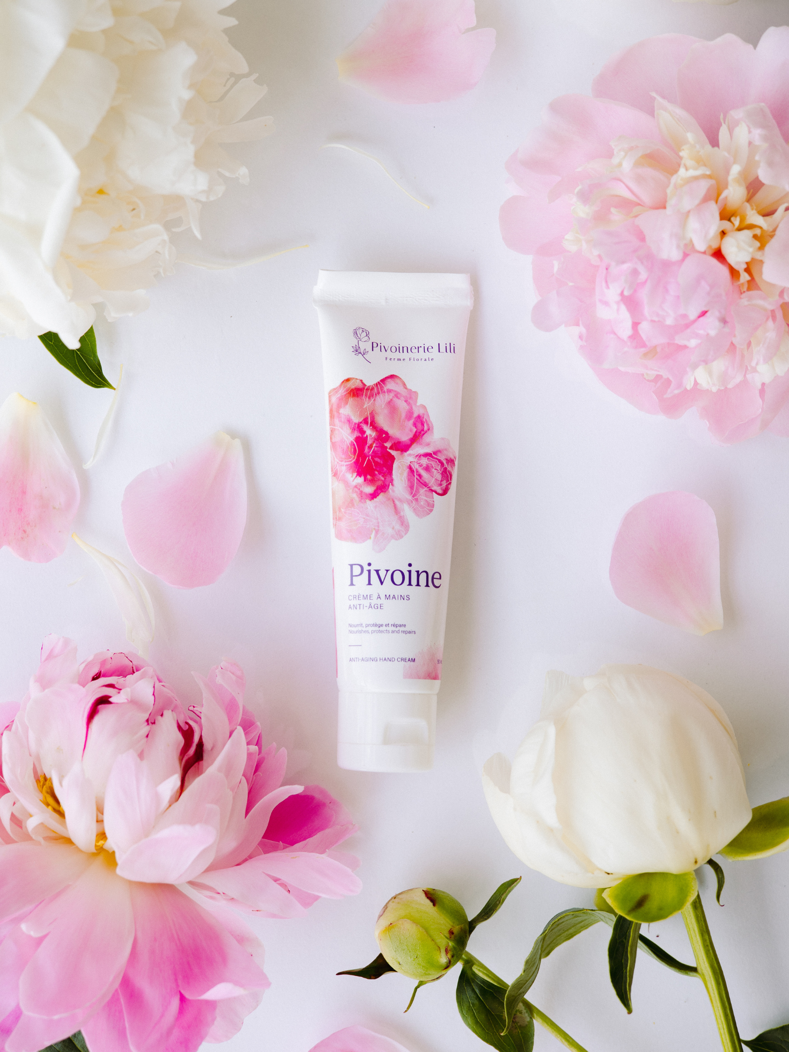 Crème à mains anti-âge - Pivoine
