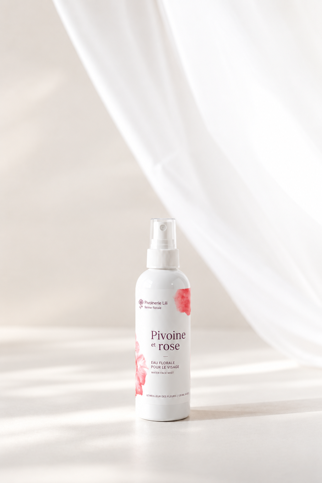 Eau florale – pivoine & rose pour le visage