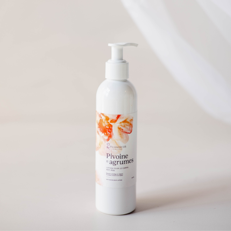 Lotion pour le corps anti-âge – Pivoine & agrumes