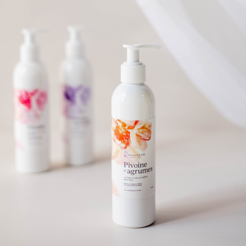 Lotion pour le corps anti-âge – Pivoine & agrumes