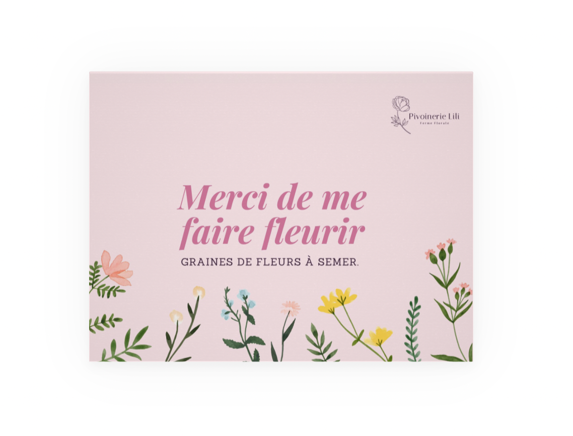 Semences – merci de me faire fleurir