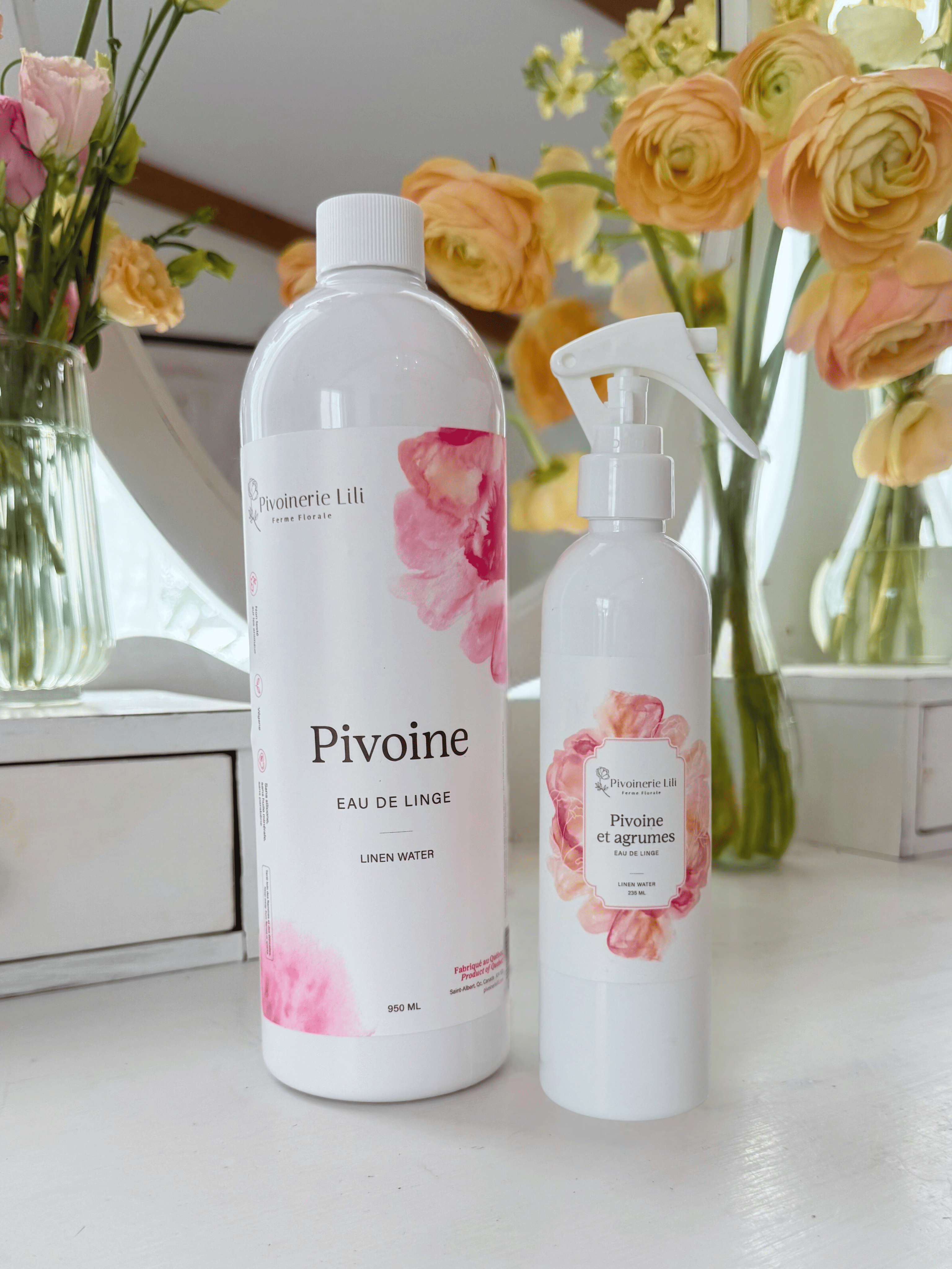 Linen water - Peony