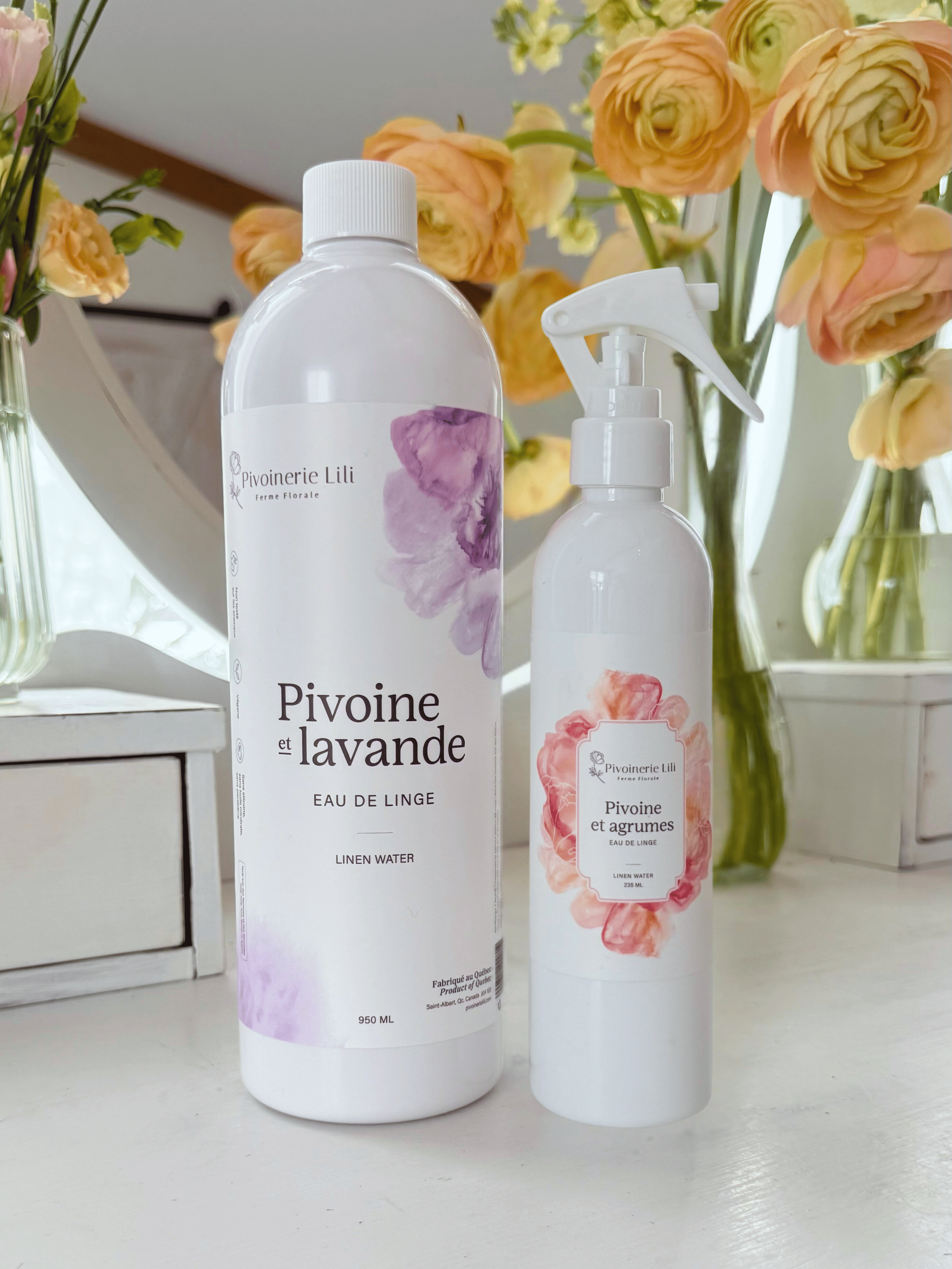 Linen water - Peony