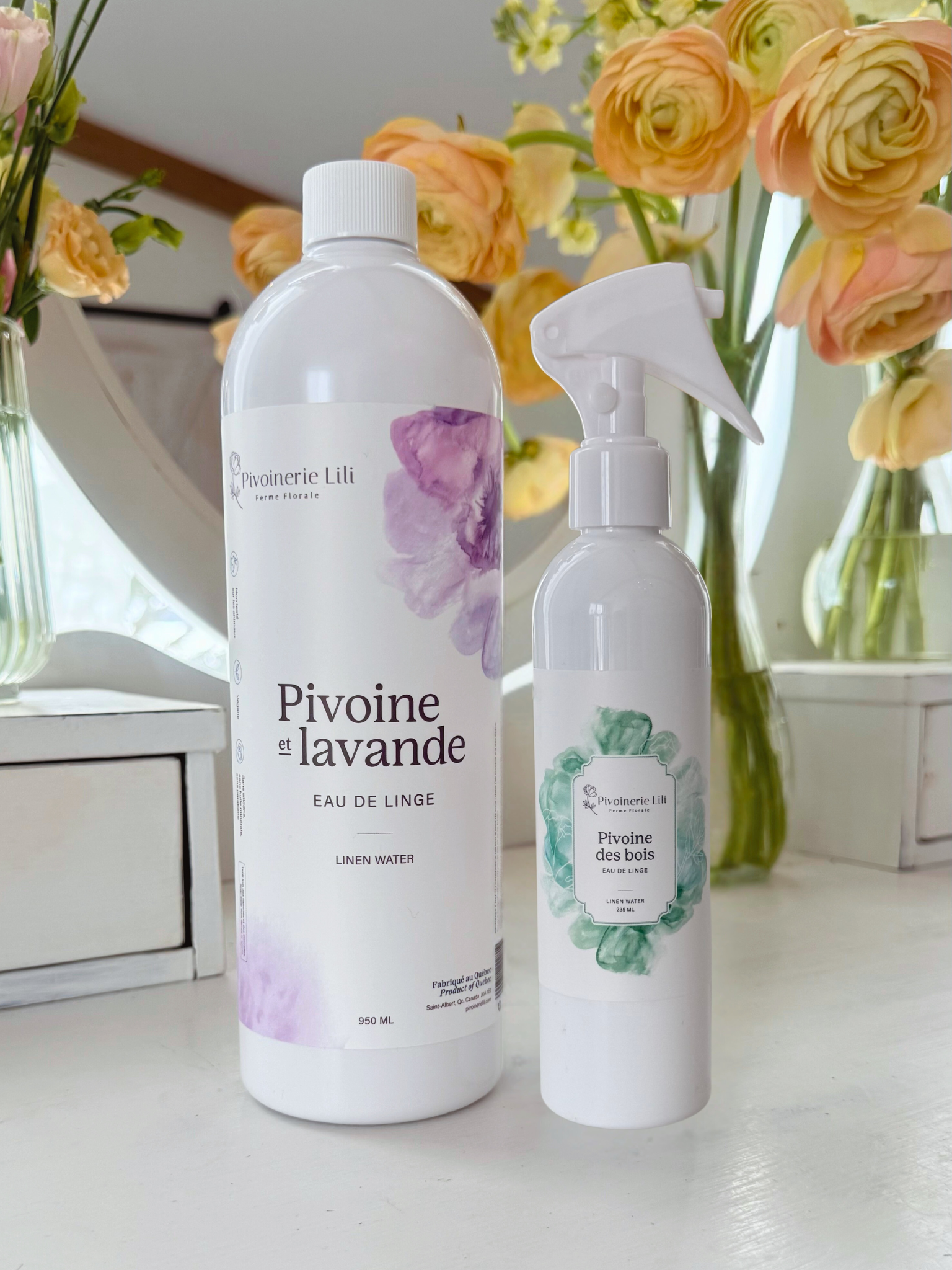 Linen water - Peony