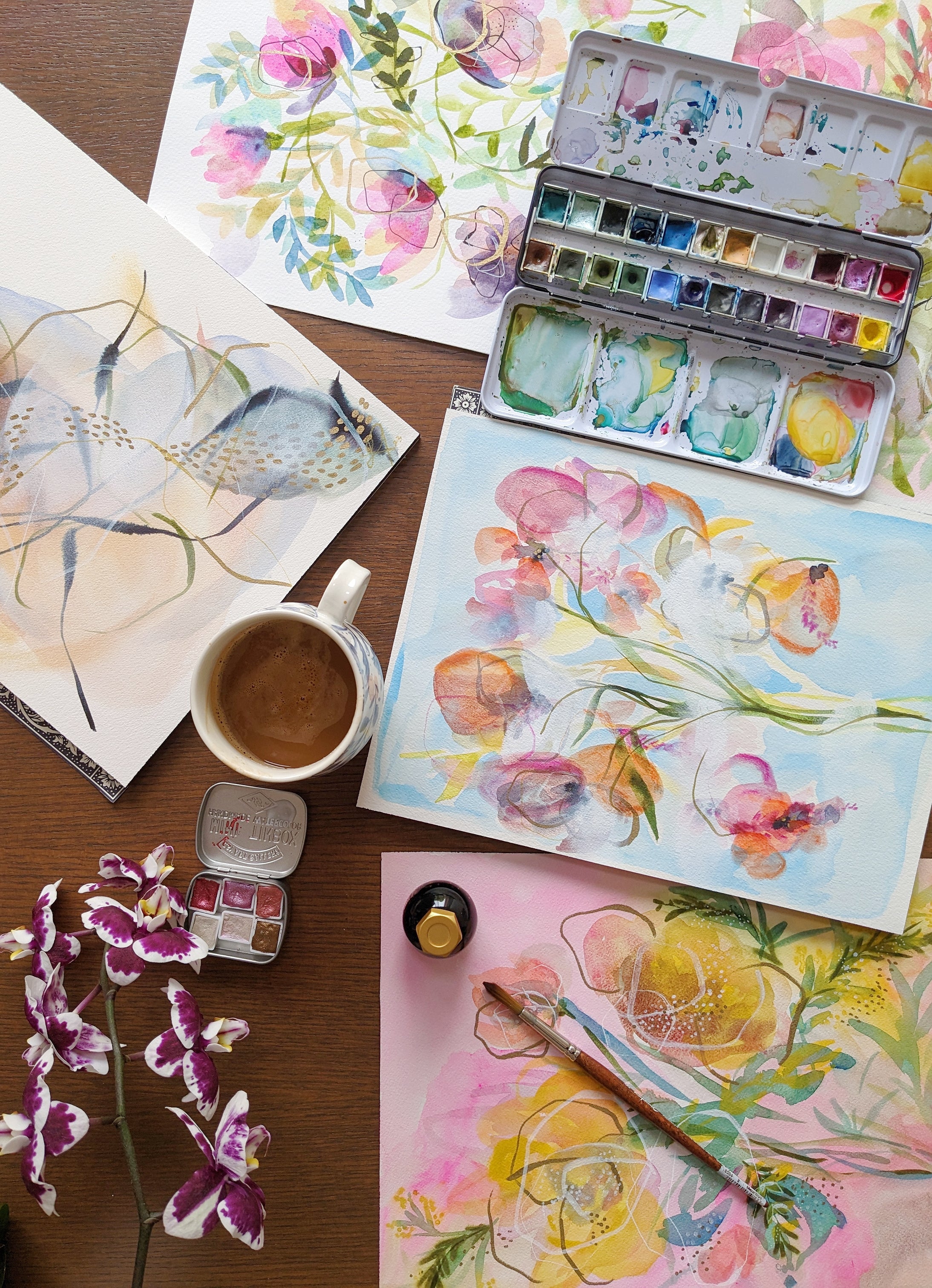 Pétales et Pinceaux - 30 mai - un atelier d'aquarelle avec l'artiste Lysa Jordan
