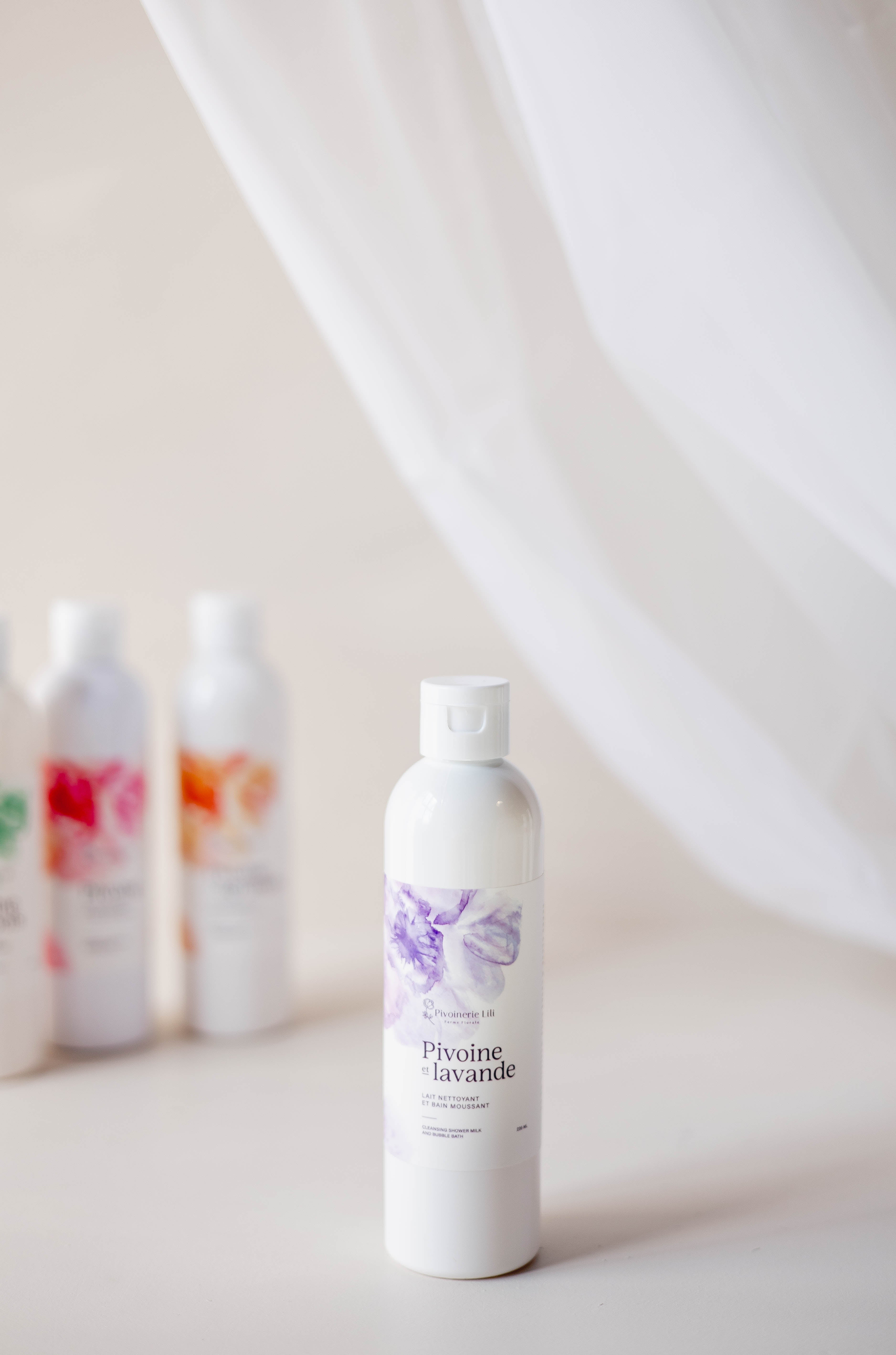 Lait Nettoyant et Bain Moussant - Pivoine & Lavande