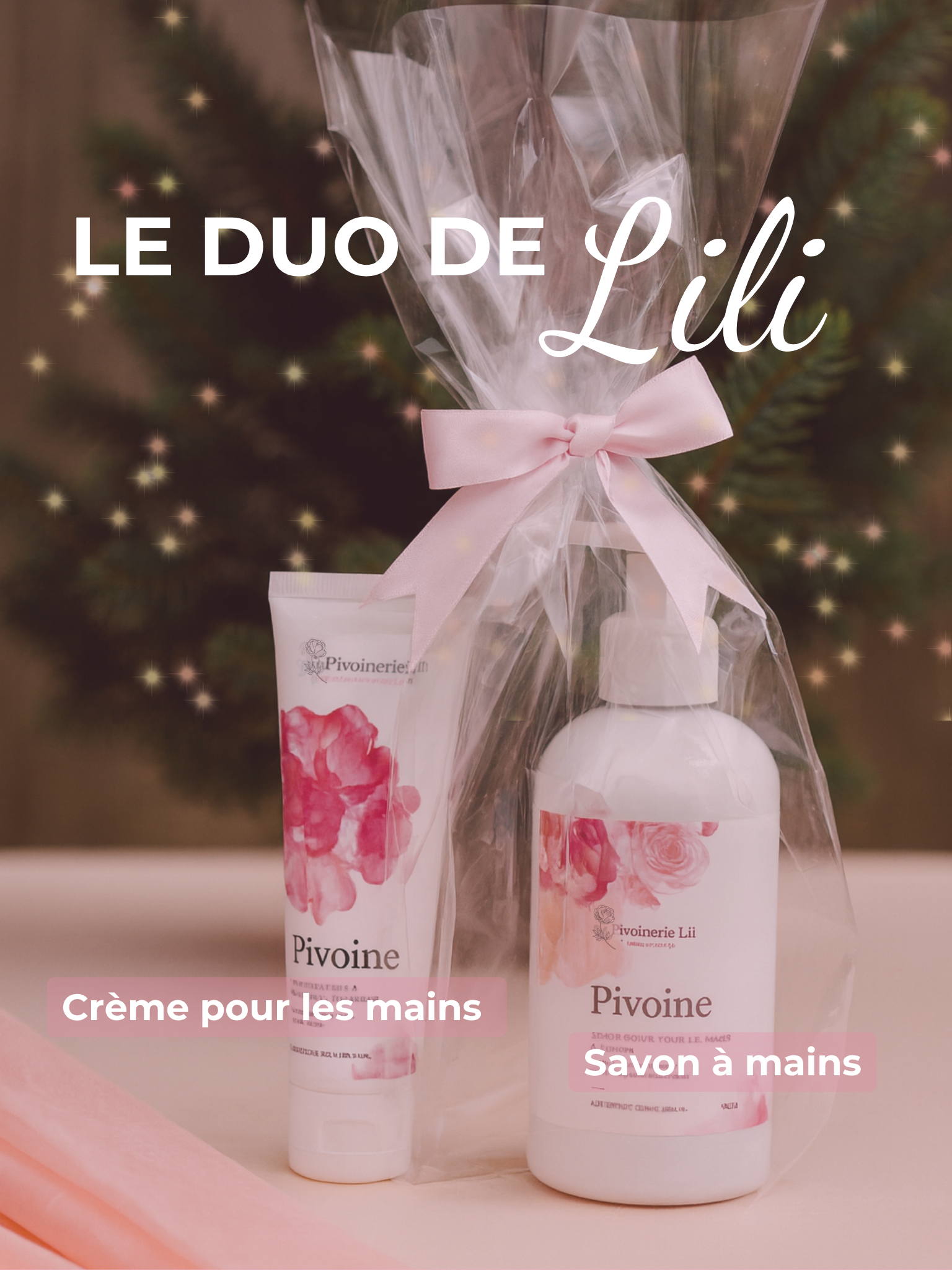Duo Crème à mains & Savon à mains Pivoine – Pivoinerie Lili