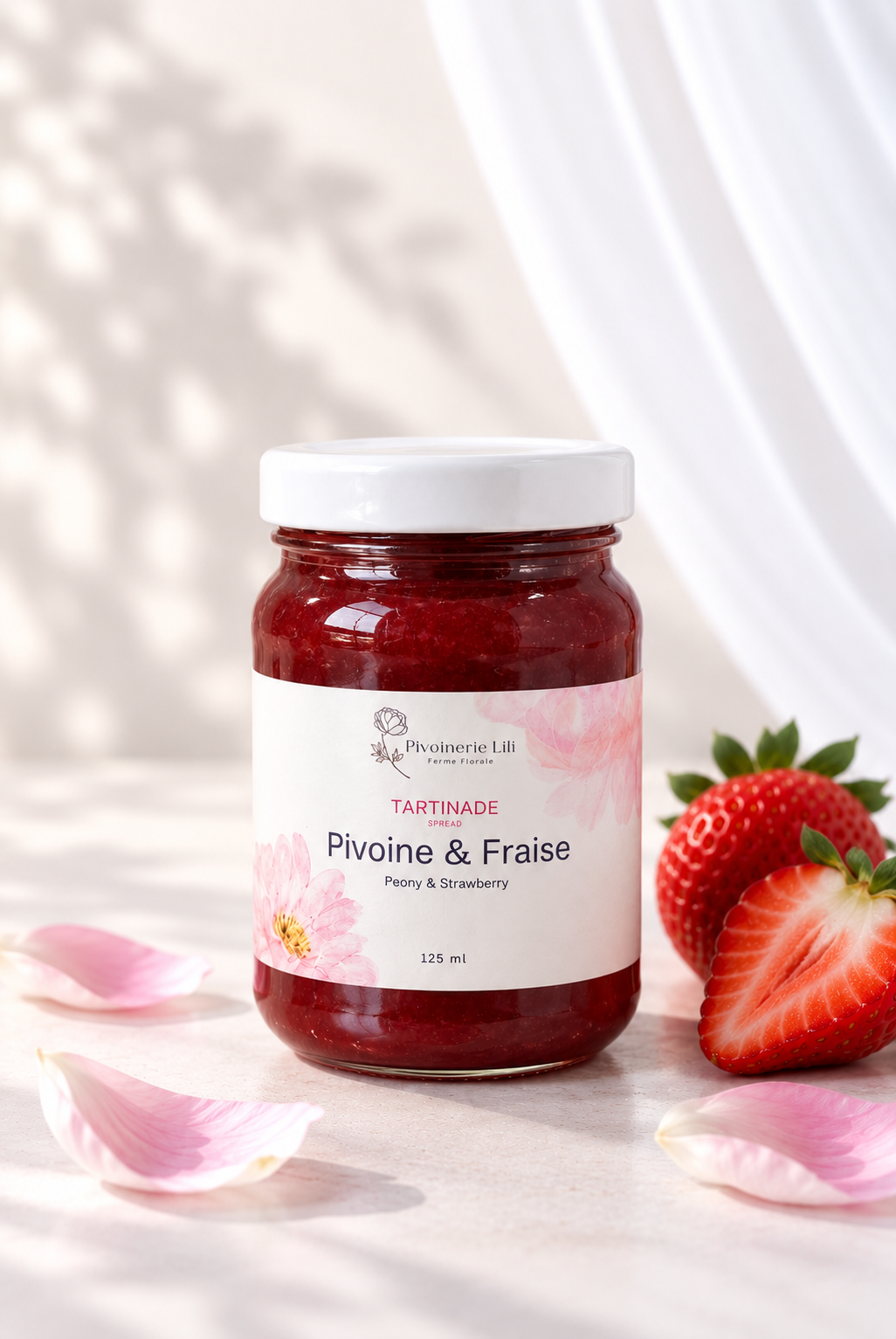 Tartinade Pivoine et Fraise